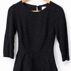 Moulinette Soeurs Black Lace Blouse